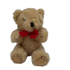 Vintage Mohair Teddy Bear Jointed Wood Wool Stuffed Mid Century 12" Excelsior