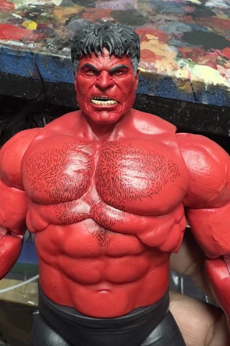 1/12 Marvel Legends Capitán América Hulk Rojo Cabeza pintada personalizada