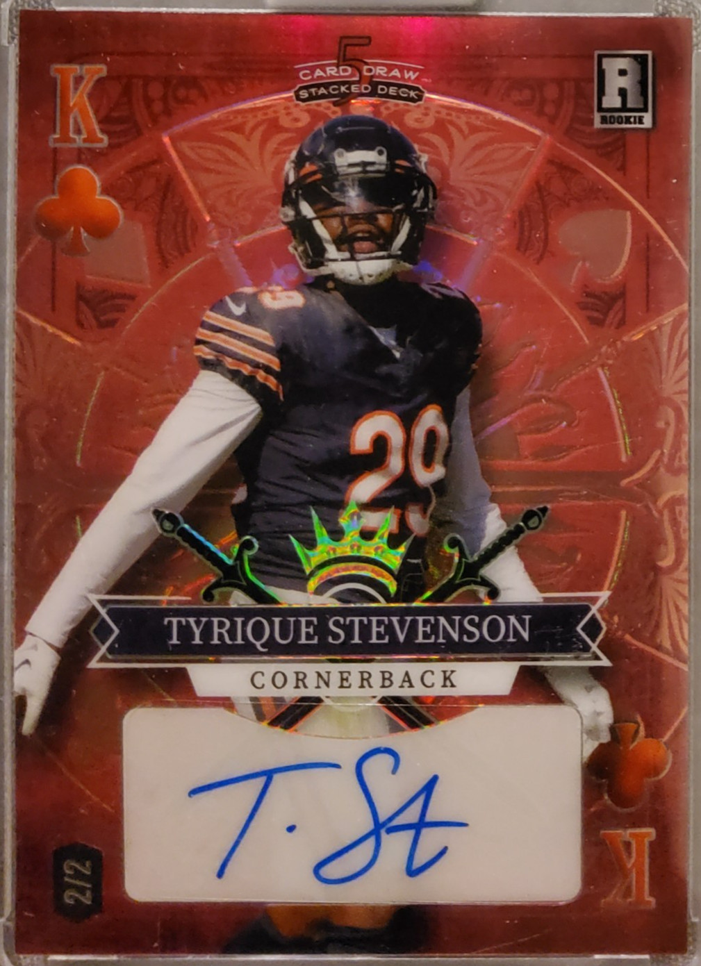 Tyrique Stevenson Wild Card 5 Card Draw Stacked Deck Ace Autographs #TSA Base