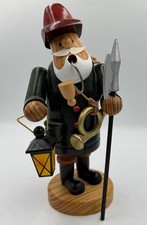 Handgefertigter/handbemalter deutscher Nachtwächter Räuchermann aus Holz
