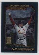 2001 Topps Division Series Highlights Will Clark Cards Sweep Braves! #400 3g6