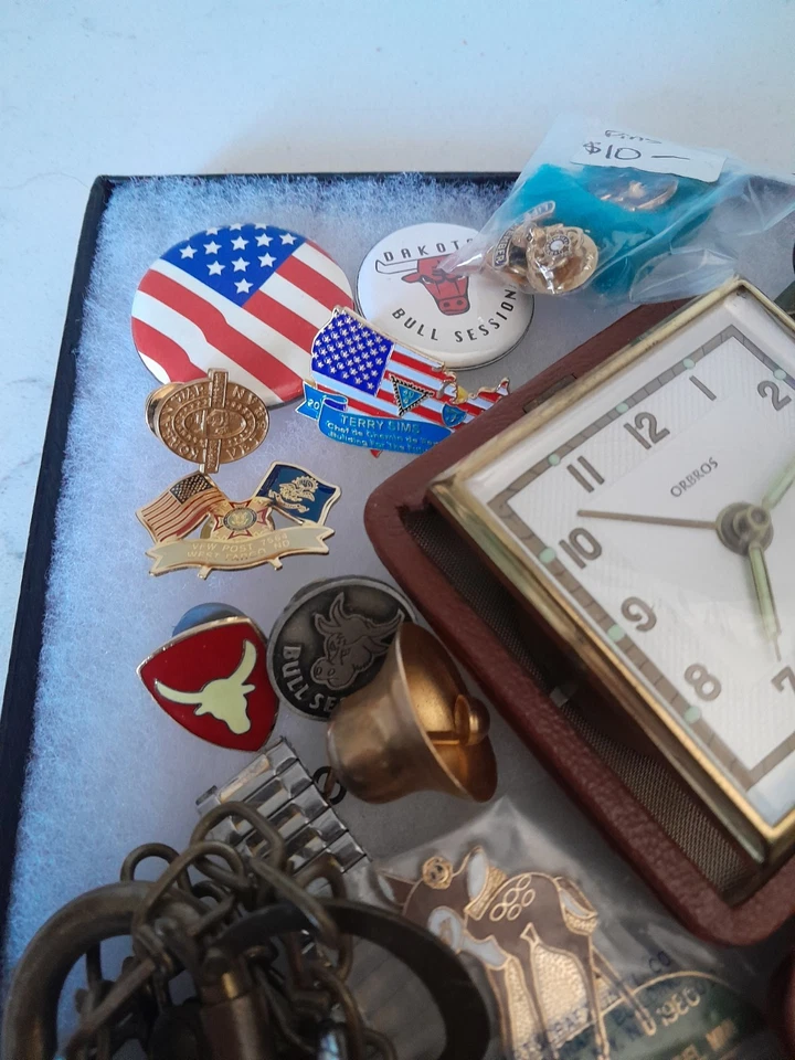 Enormes baratijas de joyería de colección de 100+ piezas de cajón de chatarra de colección raras Foto 4 de 4