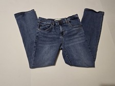 Levi's Boot Cut Girls Pocket Blue Denim Jeans Size 12 Regular Elastic Adjustment