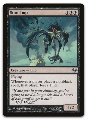 #ad Soot Imp #43 NM Eventide EVE Magic MTG $3.29