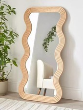 Very Home Wiggle Wooden Leaner Mirror 120x60cm- Brand New