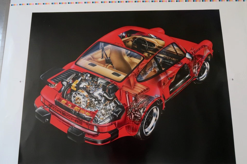 Original Vintage PORSCHE Poster - Image 2 of 4