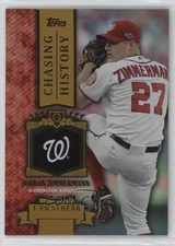 2013 Topps Chasing History Gold Foil Jordan Zimmermann #CH-63 0yg9