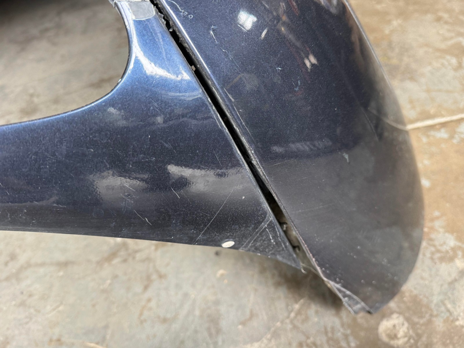 ❌DAMAGED❌ 2003-2010 Bentley Continental GT GTC Rear Bumper Cover OEM Blue LR5W