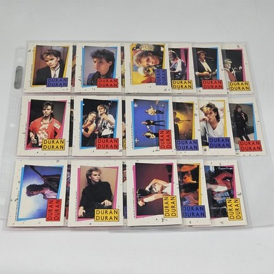 Duran Duran Trading Cards Complete Sticker Set Of 33 NM/M 