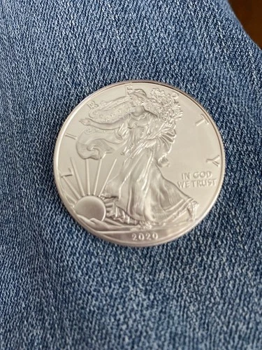2020 Silver American Eagle Silver Dollar Uncirculated Mint Coin