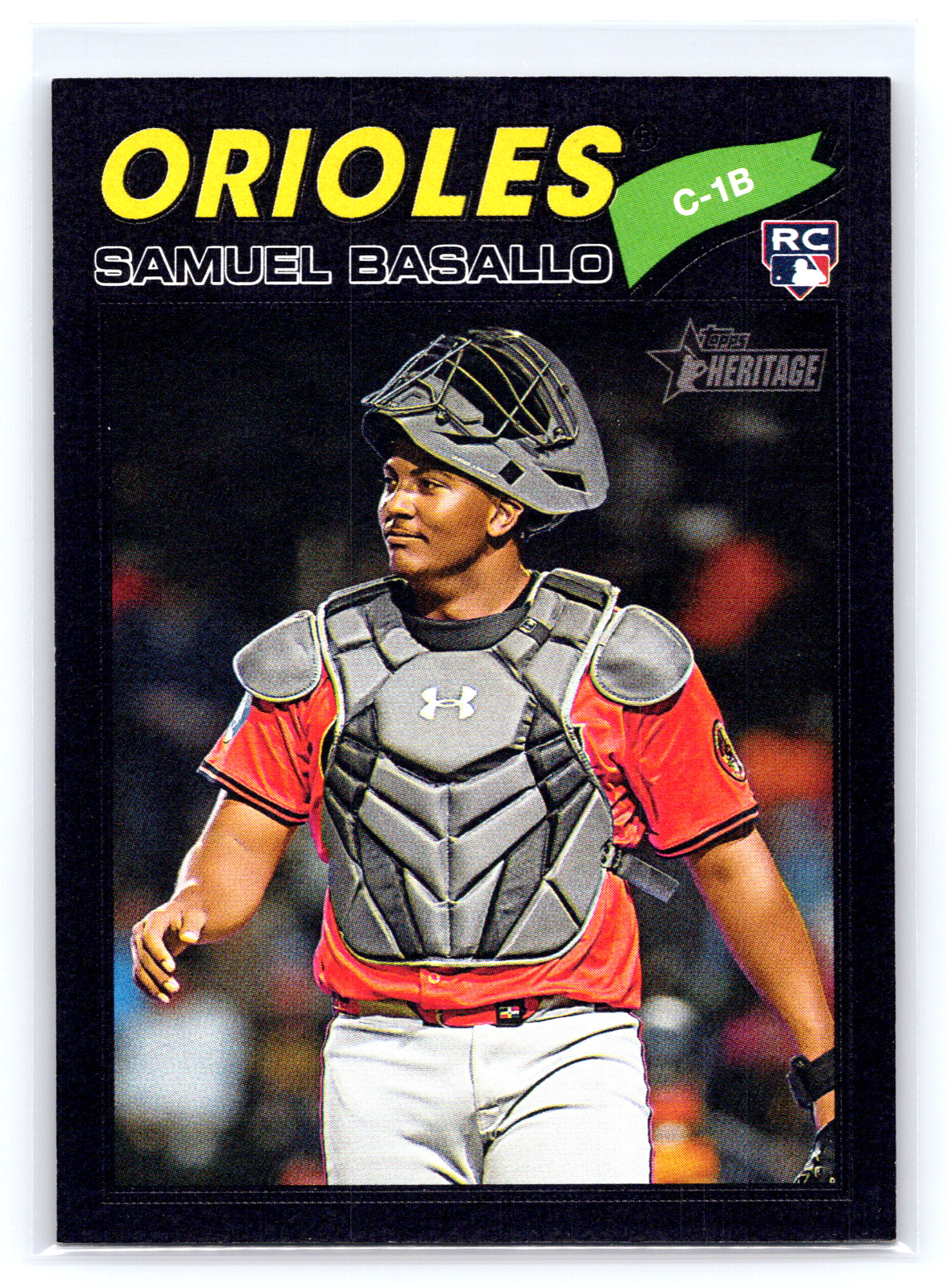 2026 Topps Heritage #175 Samuel Basallo Black Bordered Rookie Orioles SSP 50! RC