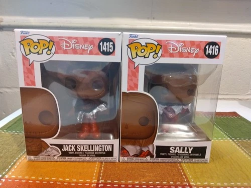 Disney NBC Funko Pop Vinyl #1415 Jack Skellington #1416 Sally Valentine's Day