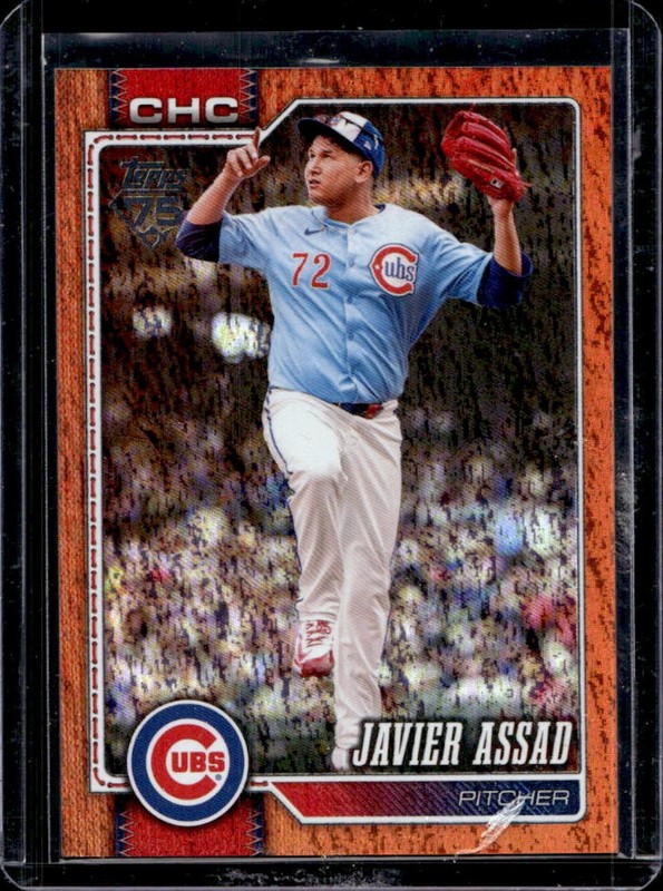 2026 Topps Javier Assad Orange Holo Foil #/25 Cubs