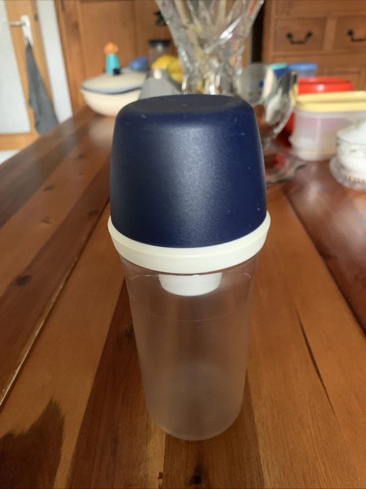 Tupperware Zuckerhut Zuckerdose C47 Spender Streuer 415ml. Blau/Klar.Ø8x20H - Bild 4 von 4