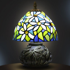 Ppbmocw Small Tiffany Table Lampstained Glass Lamp8 Inch Mushroom Style Mini