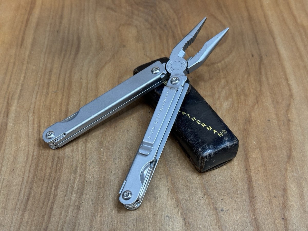 LEATHERMAN SIDECLIP Multi-Tool Leather Sheath Vintage Pocket Clip 