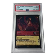 Disney Lorcana EN 2 Rise of the Floodborn Scar Vicious Cheater 125 FOIL PSA 10