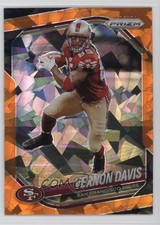 2025 Panini Prizm Orange Ice Prizm Vernon Davis #39 1n9c