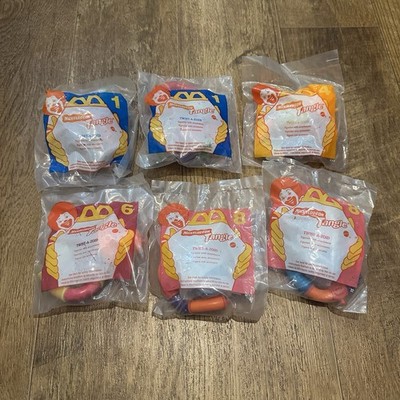Nickelodeon Tangle McDonald's Toys Lot Of 6 Twist-A-Zoid Vintage 1996 New