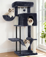 Cat Tree, Cat Tower for Indoor Cats, 43.3 Inch Cat Tree Tower with Sturdy Steel