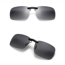 Polarized Clip On Sunglasses UV400 For Prescription Glasses Driving Fishing Clip — image 3