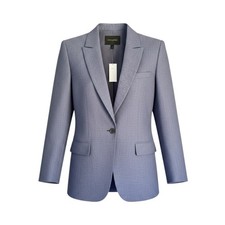 Banana Republic Blazer Sz 8 Gray Fitted NWT 90s 2000s Interview