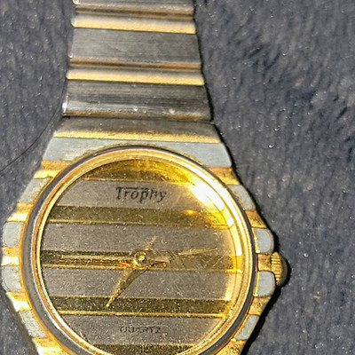 Trophy Women s Quartz Analog Watch Two-Tone Metal Bracelet