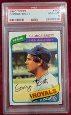Topps 1980 HoF George Brett A.L. All-Star #450 PSA 9 Royals Baseball Card