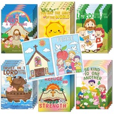 Kalysky 24Pcs Christian Bible Coloring Books for Kids