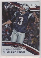 2016 Panini Day Cracked Ice 24/25 Stephen Gostkowski #38 1m1a