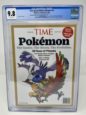 TIME Magazine Special Edition Pokemon Ho-Oh & Lugia Cover Reprint CGC Graded 9.8