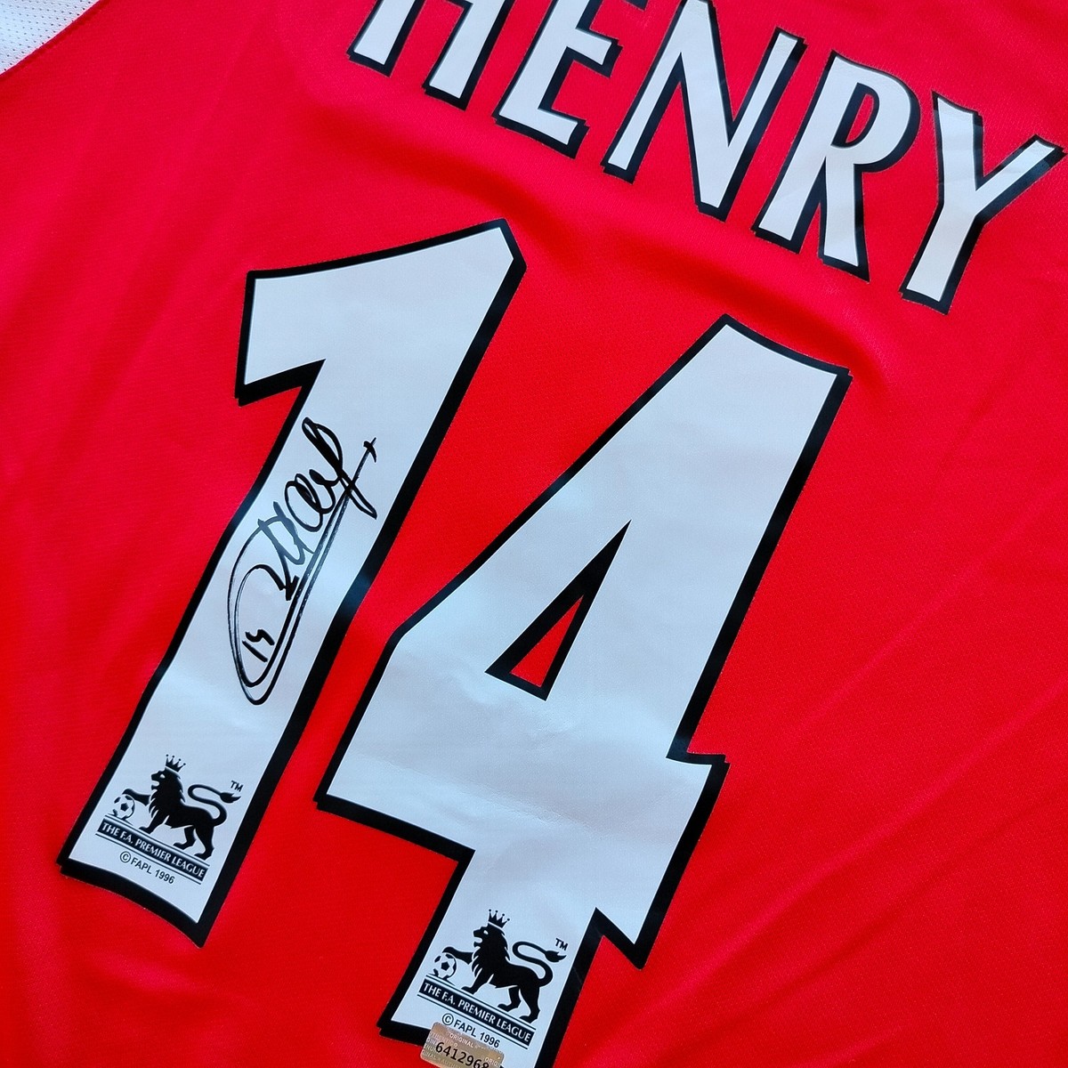 Thierry Henry Signed Autographed FC Arsenal Jersey #14 With COA | eBay