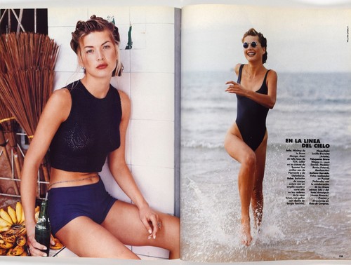ELLE Spain Magazine No.91 April 1994 - VERONICA BLUME, TYRA BANKS - Bild 8 von 10