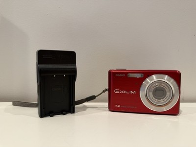 CASIO EXILIM EX-Z77 ( Red ) W/ Battery, Charger & SD Card
