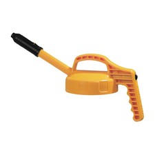 Oil Safe - 100309 - OIL SAFE Stretch Spout Lid: HDPE, Yellow, With 0.5 in Spout