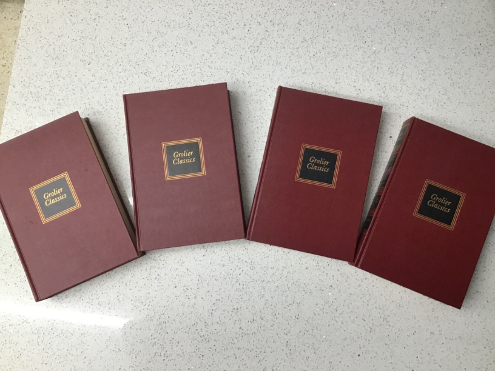 4 Volumes of Grolier Classics Appreciation Society Condensat