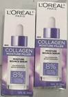 2 L'Oreal Paris Kollagen Feuchtigkeitsfüller Moisture Bounce Gesichtsserum 1 Oz.