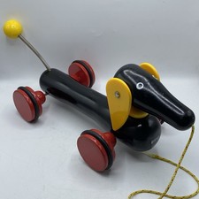 BRIO Pull-along Dachshund Sausage Dog Large Pull Along Wooden Cute Toddler Toy