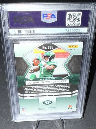 Panini Mosaic Reactive Orange 2022 #335 Ahmad “salsa” Gardner PSA 10 gemas como nuevo - Imagen 3 de 3
