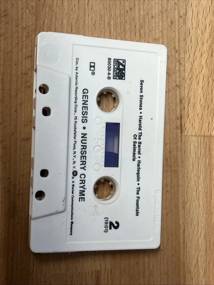 Vintage 1971 Genesis Nursery Cryme Cassette Atlantic Recording Corporation Works - Image 4 of 4