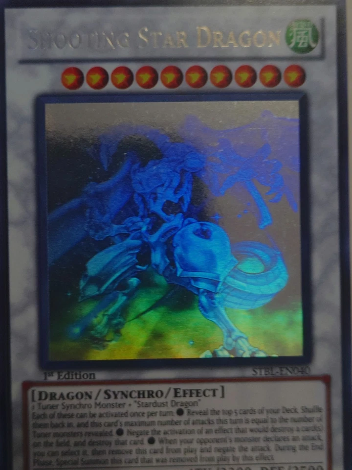 Shooting Star Dragon (Ghost Rare) STBL-EN040 Starstrike Blast 1st Edition - Image 3 of 4