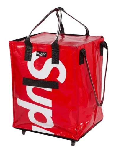 SUPREME HULKEN GRAND SAC FOURRE TOUT À ROULETTES LOGO BOÎTE ROUGE NEUF DANS SA BOÎTE