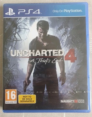 PS4 Uncharted 4 A Thief's End Nagelneu und Sealed in Case Box Playstation 4