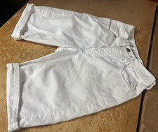 Vtg USA 90s GUESS Womens Fit 25 White Denim 9 Jean Shorts Mom High-rise