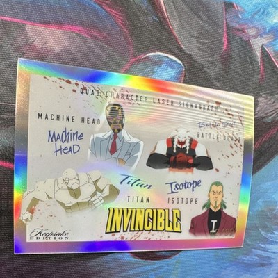 Skybound Invincible Quad Character Signagraph Machine Head Titan Card 42/99