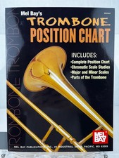 Trombone Mel Bay Position Chart MB93897 Book Scales Parts