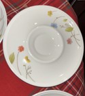 4 NEW Saucer Plate Just Flowers Mikasa A4182 Orange Flowers Japan Bone China — photo 3