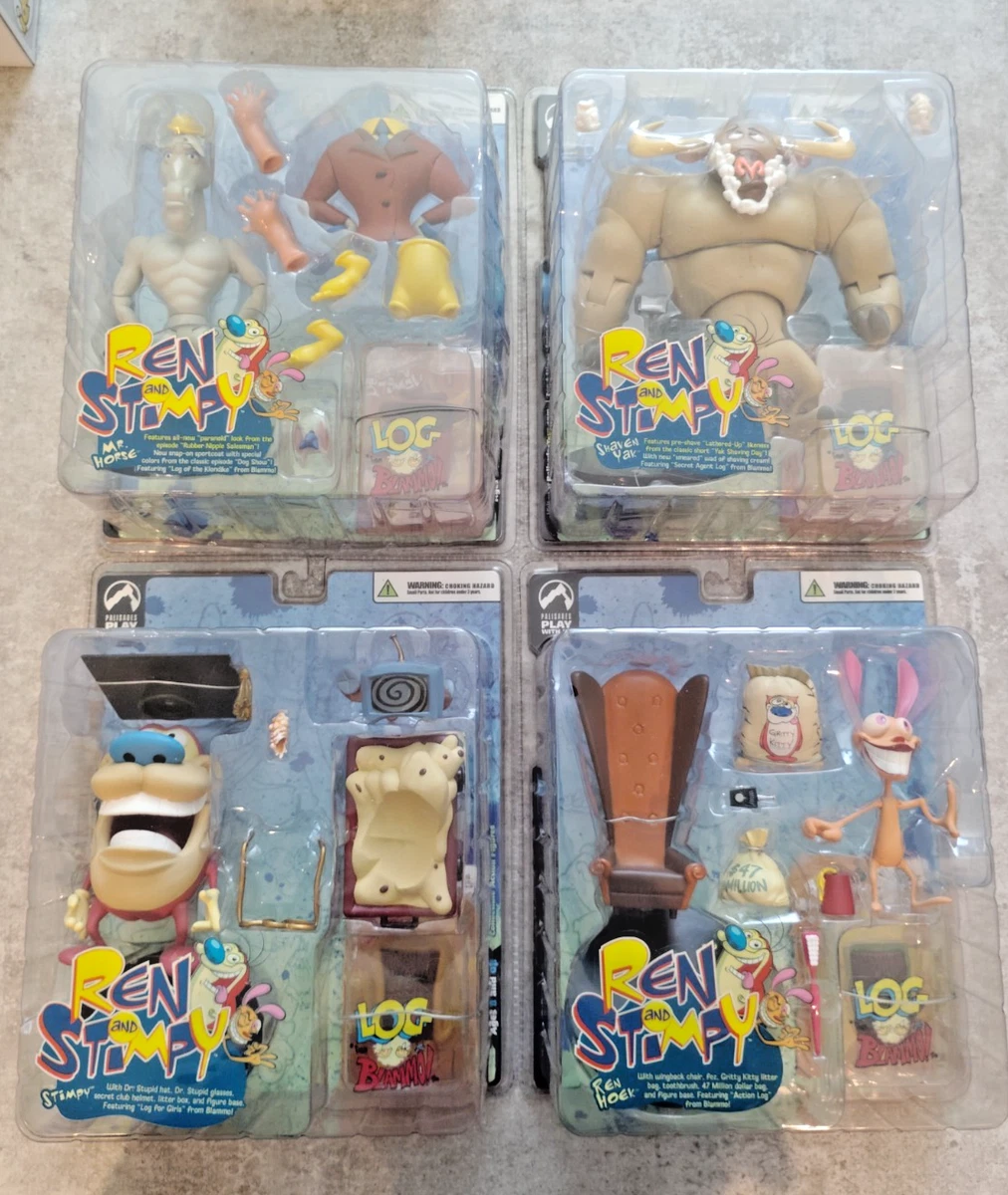 Ren & Stimpy Cartoon & TV Character Action Figures with Vintage