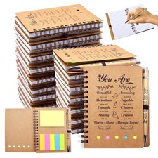 20 Pcs/10 Set Christian Gifts Prayer Journal Set, Bible 4.6 5.5IN, Brown