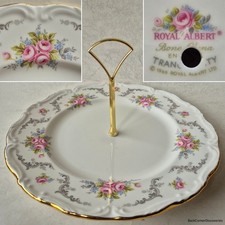 Royal Albert England TRANQUILLITY 10½" Round 1-Tier Serving Plate with Handle